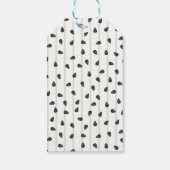 Minimalist Watermelon Seeds and Stripes Summer Wra Cadeaulabel (Achterkant)