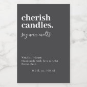 Minimalist Wax Melt Pack Label Voedselcontainer Etiket (Enkel label)