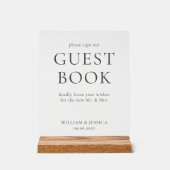 Minimalist Wedding Guest Book (Recto)
