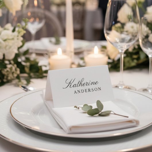 Minimalist Wedding Guest Dinner Party 