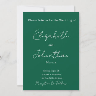 minimalist Wedding Invitation