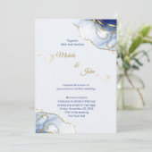 Minimalist Wedding Invitation Template Kaart (Staand voorkant)