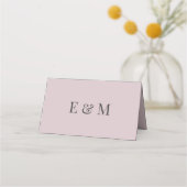 Minimalist Wedding Place Cards | Dusky Rose (Achterkant)