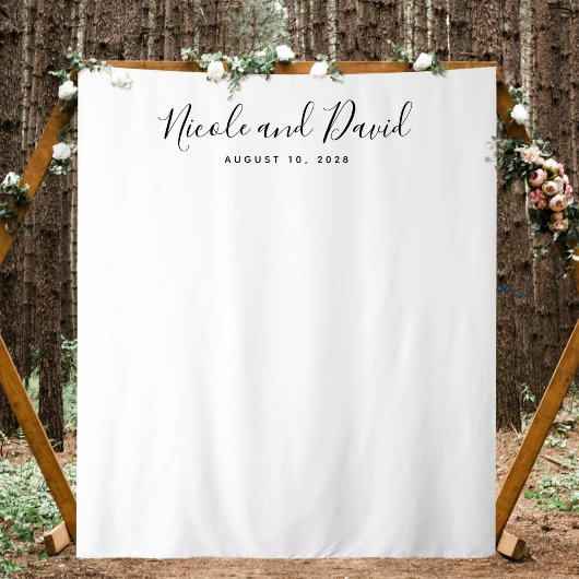 Minimalist Wedding Reception Decor Backdrop Wandkleed