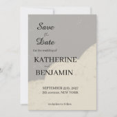 Minimalist Wedding Save The Date (Devant)