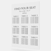 Minimalist Wedding Seating Chart | Custom Modern  Acryl Bord (Hoek)