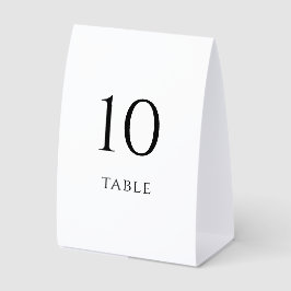 Minimalist Wedding Table Numbers