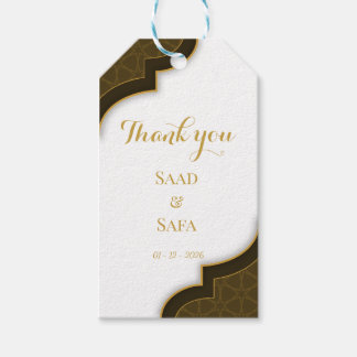 Minimalist wedding Thank you favor tags  Cadeaulabel