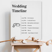 Minimalist Wedding Timeline poster