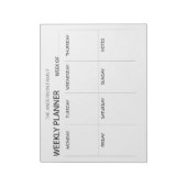 Minimalist weekly planner  notepad notitieblok (Gedraaid)