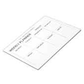 Minimalist weekly planner  notepad notitieblok (Schuin)