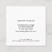 Minimalist White Brown Bold First Visit Kortingskaartje (Achterkant)