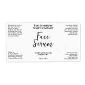 Minimalist White Dropper Bottle Label (Voorkant)