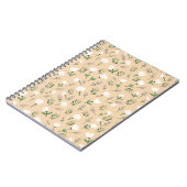 Minimalist white Floral Notitieboek (Linkerzijde)