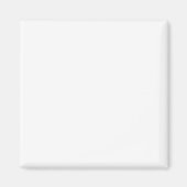 Minimalist white solid plain simple modern elegant magneet (Voorkant)