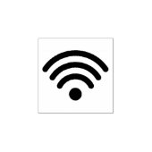 Minimalist WiFi Symbol Rubber Stamp for Office Use Rubberstempel (Afrduk)