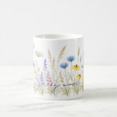 Minimalist Wildflower Meadow Mug – Delicate Waterc (Centre)