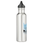 Minimalist Winter Mountain Adventure Water Bottle Waterfles (Links)
