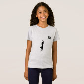  Minimalist Yoga Pose Silhouette T-Shirt (Devant entier)