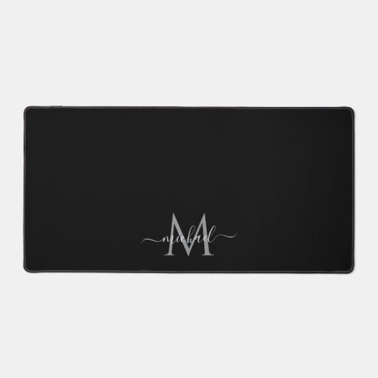 Minimalist Your Custom Text Name Monogram Black (Recto)