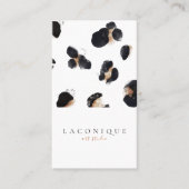 Minimaliste | ABSTRAIT | Carte de visite Leopard (Devant)