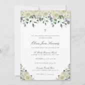 Minimaliste avec invitation de baptême catholique (Devant)