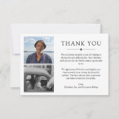 Minimaliste blanc 3 Photos Sympathie Merci (Devant)