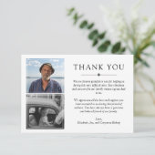 Minimaliste blanc 3 Photos Sympathie Merci (Debout devant)