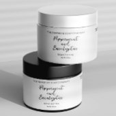 Minimaliste blanc imperméable Cosmétique Étiquette