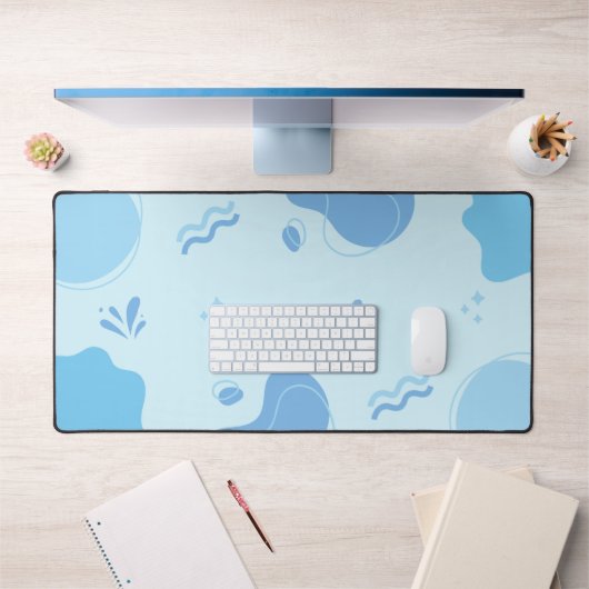 Minimaliste bleu Abstrait moderne (Bureau 1)