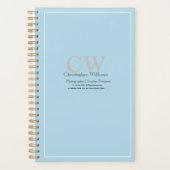 Minimaliste bleu professionnel (Devant)