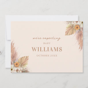 Minimaliste Boho Chic Faire-part de grossesse