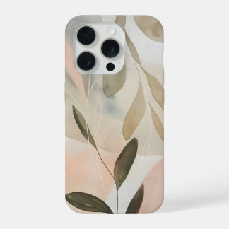 Minimaliste Botanique Abstraite Beige avec Douce O