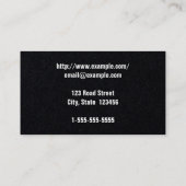 Minimaliste, Carte de visite professionnel (Dos)