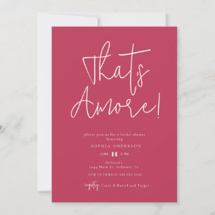 Minimaliste C'est Amore ! Invitation de douche nup