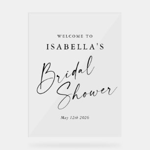 Minimaliste Chic Blanc Mariage Personnalisé Bienve