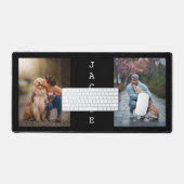 Minimaliste Chien Maman Papa Deux Photo Collage (Clavier et souris)