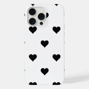 Minimaliste Cœur Romantique Noir et Blanc