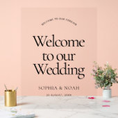 Minimaliste de l'Affiche de bienvenue Mariage en a (Mariage)