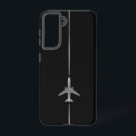 Minimaliste de l'aviation Samsung Galaxy Coque<br><div class="desc">Minimaliste Silver Aviation Samsung Galaxy S21 Coque</div>