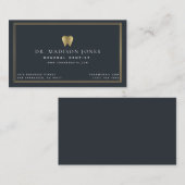 Minimaliste Dentiste Carte de visite professionnel (Devant / Derrière)