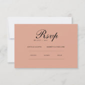 Minimaliste Élégant | Site Web RSVP & QR (Devant)