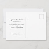 Minimaliste Enregistrer la carte de date (Dos)