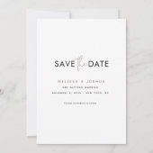 Minimaliste Enregistrer la carte de date avec une (Dos)