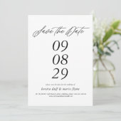 Minimaliste Enregistrer la date Invitation (Debout devant)