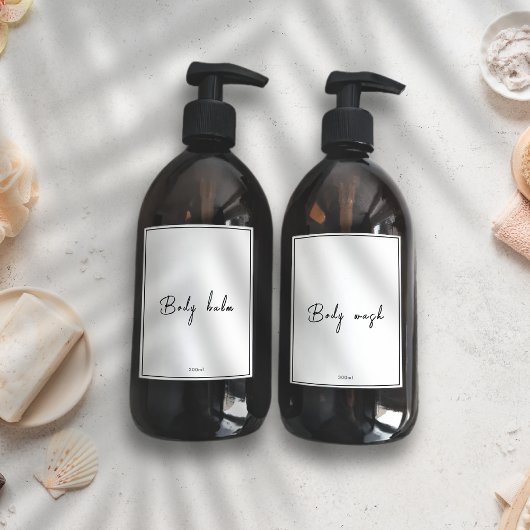 Minimaliste étanche modifiable Étiquettes de salle