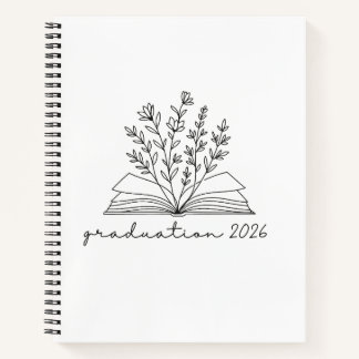 Minimaliste Floral Livre Remise des diplômes 2026