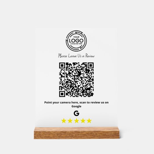 Minimaliste Google Avis Business Qr Code (Recto)