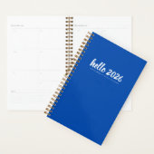Minimaliste Hello 2026 Bleu (Devant avec enveloppe)