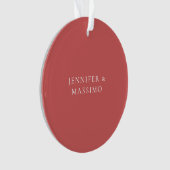 Minimaliste Indien Rouge Aspect Esthétique Moderne (devant)